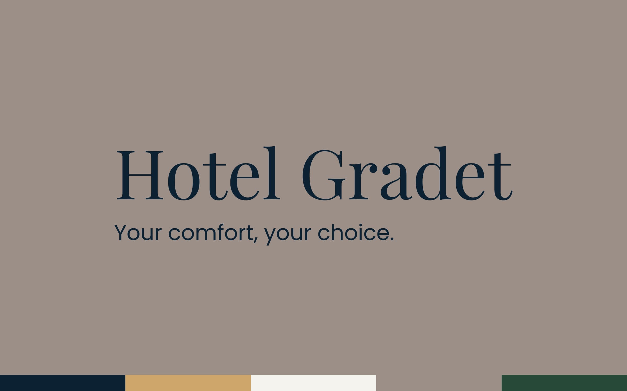 Hotel Gradet brand identity