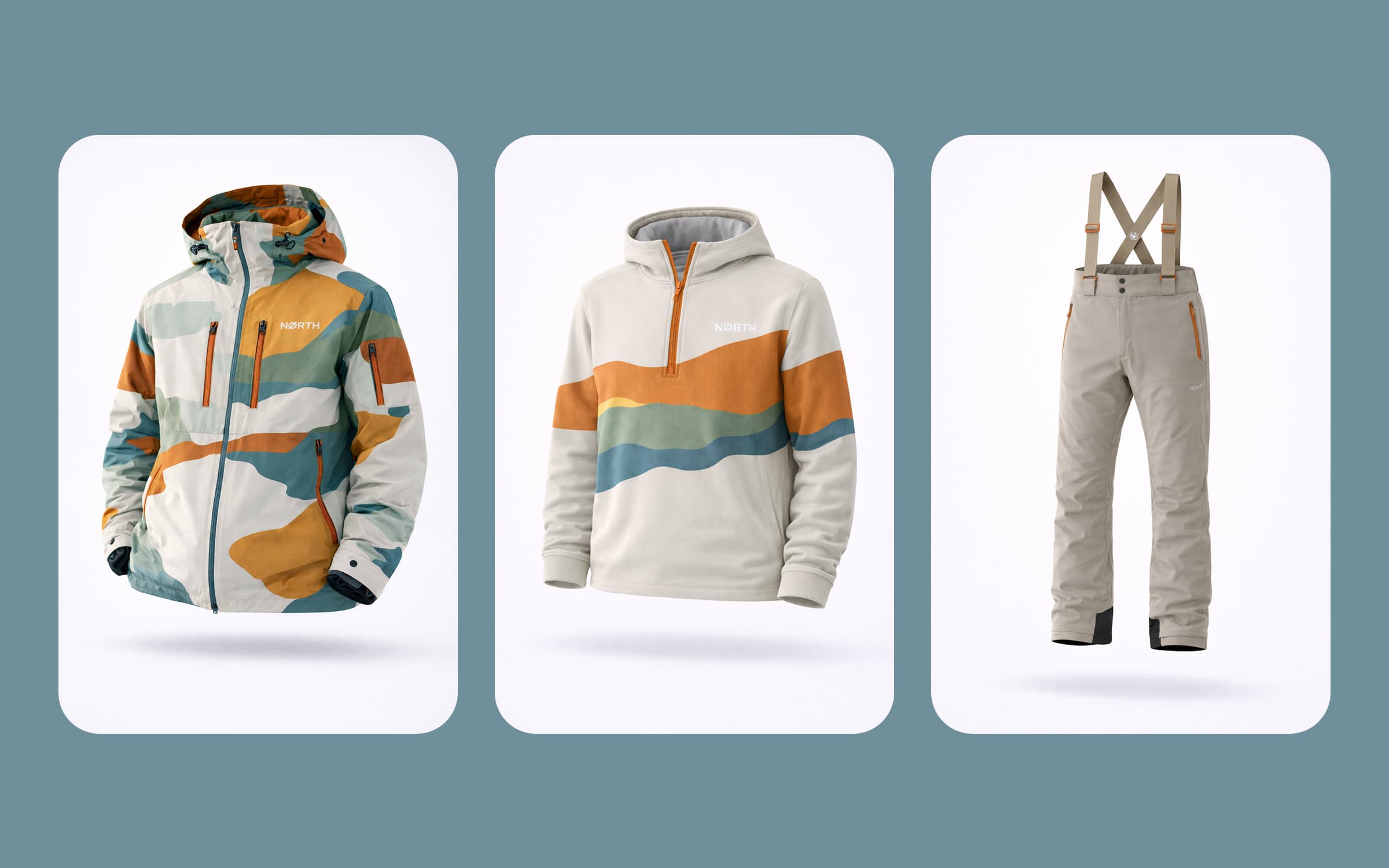 NØRTH brand touchpoints